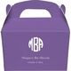 Rounded Monogram with Text Gable Favor Boxes Image 2 of 2