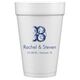 Pick Your Single Initial with Text Styrofoam Cups Image 2 of 3