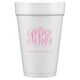 Script Monogram with Text Styrofoam Cups Image 2 of 2