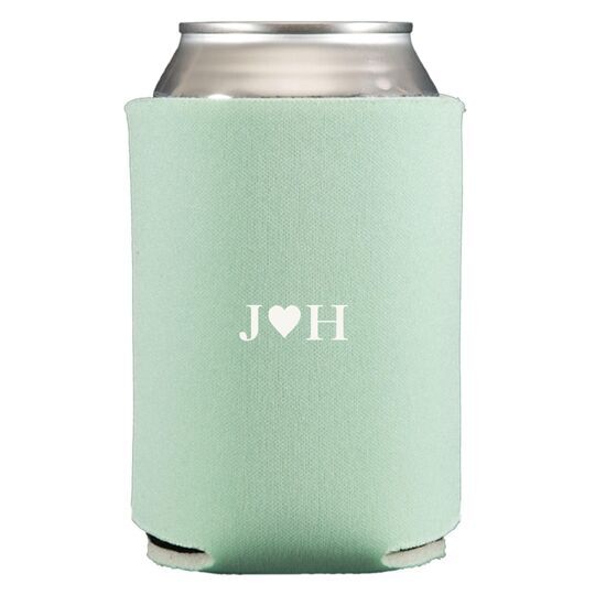 2 Initials Plus Heart Collapsible Huggers