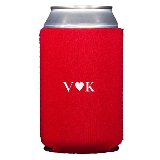 2 Initials Plus Heart Collapsible Huggers