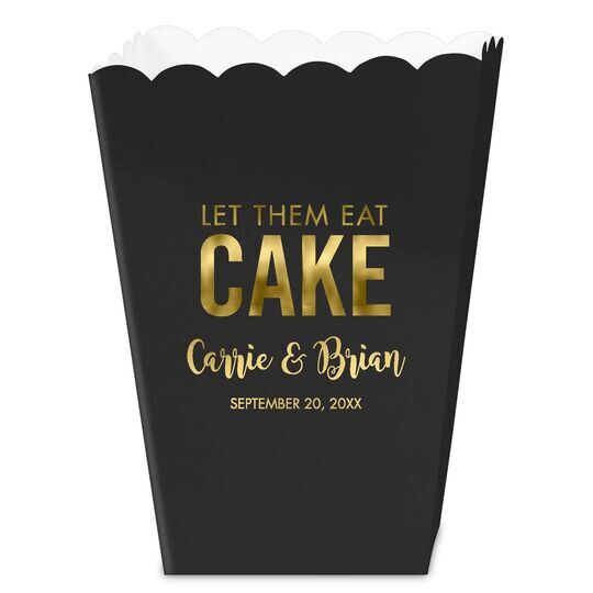 Let Them Eat Cake Mini Popcorn Boxes