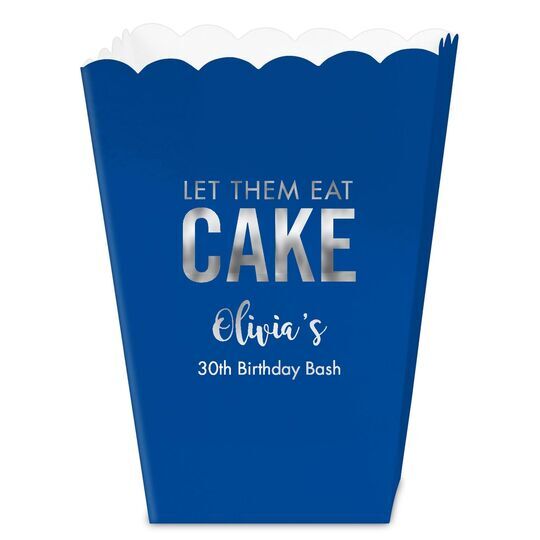 Let Them Eat Cake Mini Popcorn Boxes