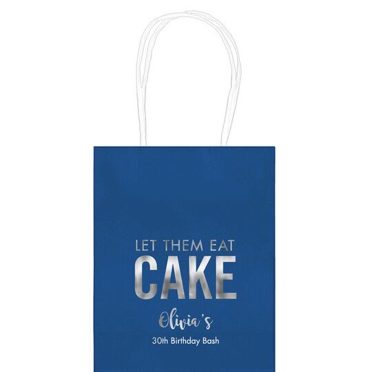 Let Them Eat Cake Mini Twisted Handled Bags