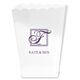 Pick Your Single Initial Monogram with Text Mini Popcorn Boxes Image 1 of 3