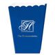 Pick Your Single Initial Monogram with Text Mini Popcorn Boxes Image 2 of 3