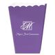 Pick Your Single Initial Monogram with Text Mini Popcorn Boxes Image 3 of 3