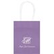 Pick Your Single Initial Monogram with Text Mini Twisted Handled Bags Image 3 of 3