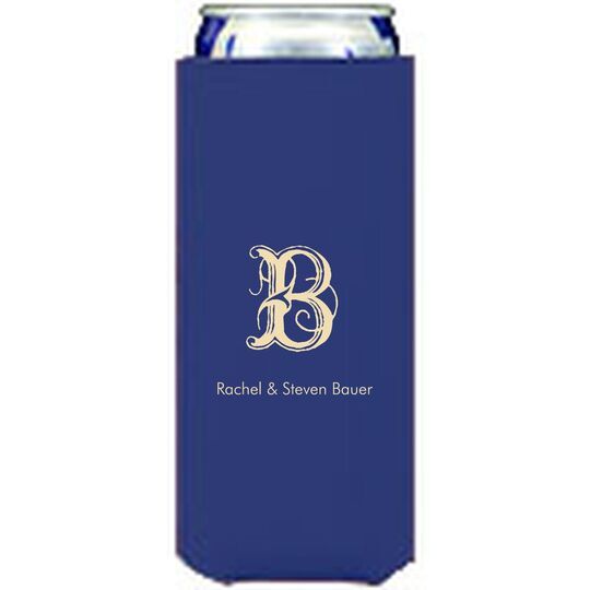 Pick Your Single Initial with Text Collapsible Slim Huggers