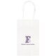 Pick Your Single Initial with Text Medium Twisted Handled Bags Image 1 of 3