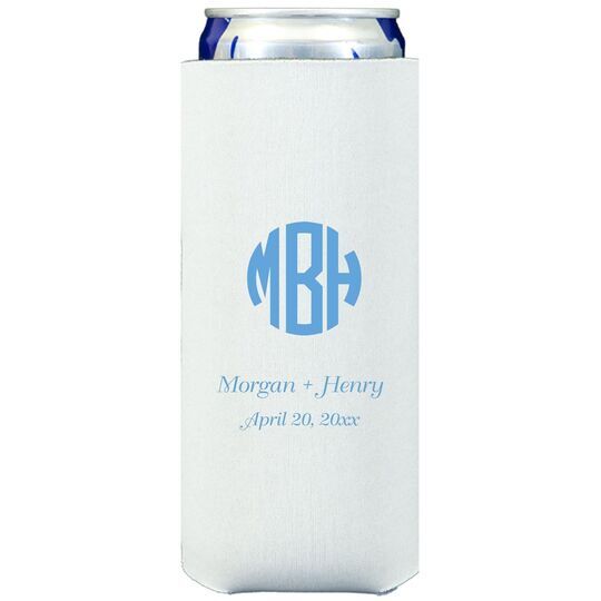 Rounded Monogram with Text Collapsible Slim Huggers