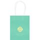 Rounded Monogram with Text Mini Twisted Handled Bags Image 1 of 2