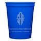 Shaped Oval Monogram with Text Stadium Cups Image 2 of 2