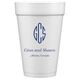 Shaped Oval Monogram with Text Styrofoam Cups Image 1 of 2