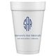 Shaped Oval Monogram with Text Styrofoam Cups Image 2 of 2