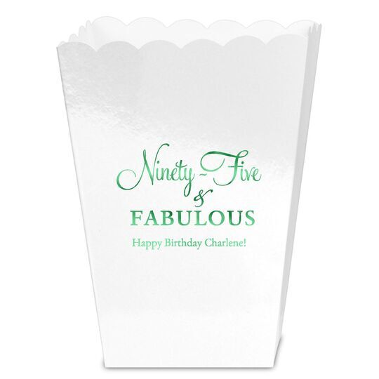 Ninety-Five & Fabulous Mini Popcorn Boxes