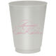 Romantic Script Colored Shatterproof Cups Image 2 of 2