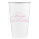 Romantic Script Paper Coffee Cups Image 2 of 2