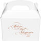 Romantic Script Gable Favor Boxes Image 1 of 2