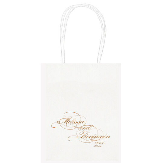 Romantic Script Mini Twisted Handled Bags