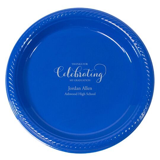 Thanks For Celebrating Any Event Plastic Plates