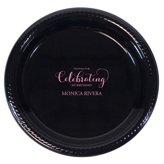 Thanks For Celebrating Any Event Plastic Plates