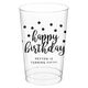 Confetti Dots Happy Birthday Clear Plastic Cups Image 3 of 4