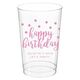 Confetti Dots Happy Birthday Clear Plastic Cups Image 1 of 4