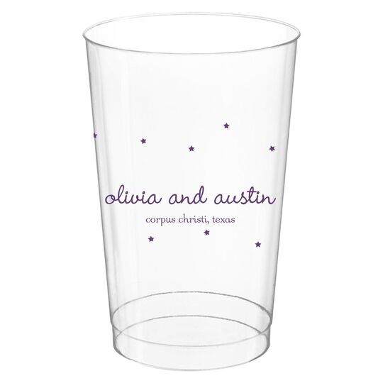 Sweet Little Stars Clear Plastic Cups