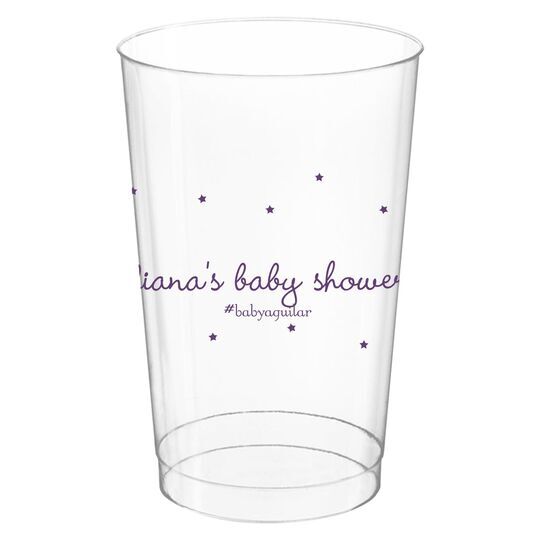 Sweet Little Stars Clear Plastic Cups