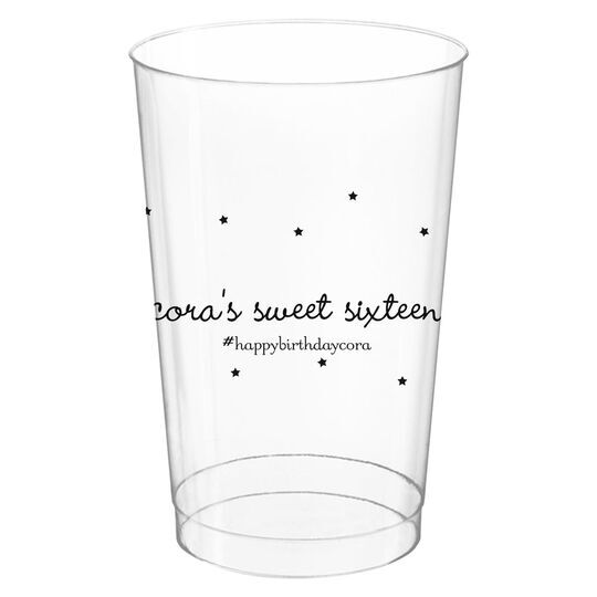 Sweet Little Stars Clear Plastic Cups
