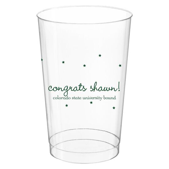Sweet Little Stars Clear Plastic Cups