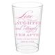 Love Laughter Ever After Clear Plastic Cups Image 1 of 6