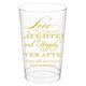 Love Laughter Ever After Clear Plastic Cups Image 2 of 6
