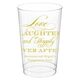 Love Laughter Ever After Clear Plastic Cups Image 6 of 6