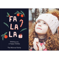Fa La La Holiday Flat  Photo Cards