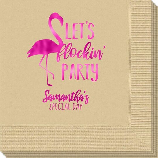 Let's Flockin' Party Napkins