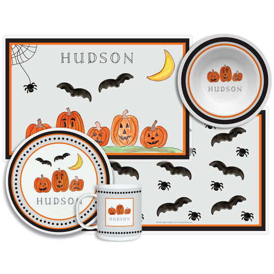 Haunted Halloween 4-Piece Dinnerware Set