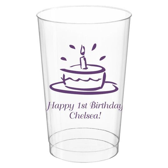 Disposable Birthday Dessert Cups for 9 Guests