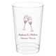 Champagne Crystal Toast Clear Plastic Cups Image 2 of 3
