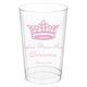Delicate Princess Crown Clear Plastic Cups Image 2 of 2