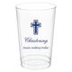 Outlined Cross Clear Plastic Cups Image 1 of 4