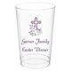 Floral Cross Clear Plastic Cups Image 3 of 3