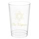 Interlocking Star of David Clear Plastic Cups Image 2 of 3