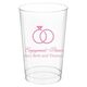 Modern Wedding Rings Clear Plastic Cups Image 3 of 3
