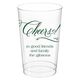 Elegant Cheers Clear Plastic Cups Image 2 of 8