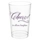 Elegant Cheers Clear Plastic Cups Image 4 of 8