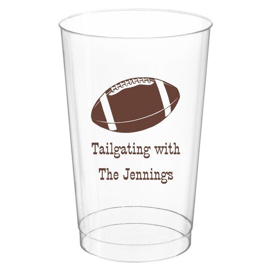 Football Clear Plastic Cups