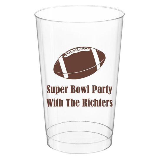 Football Clear Plastic Cups