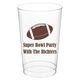Football Clear Plastic Cups Image 1 of 3